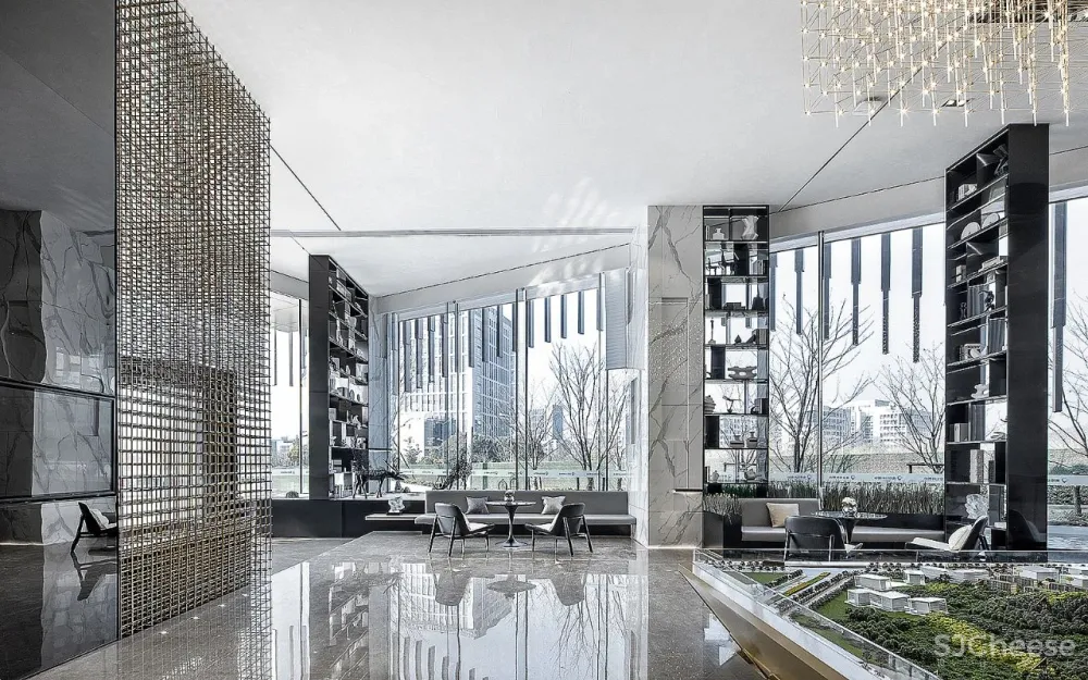 奢华金点缀大理石,恰到好处的低调简洁!