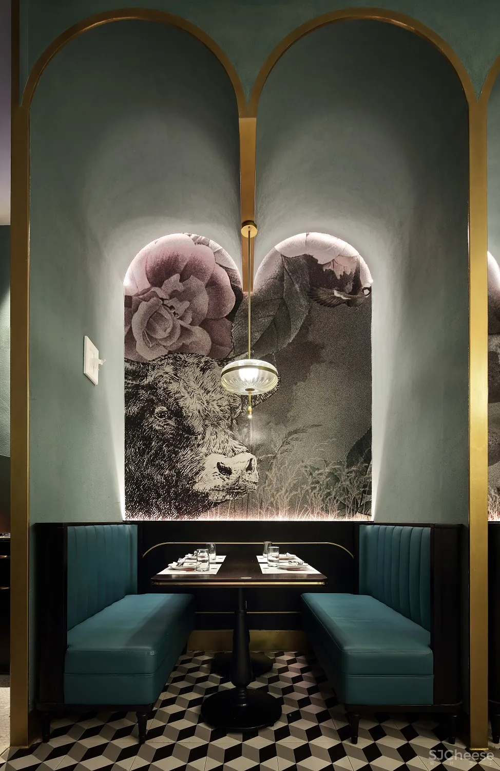 原石品牌餐厅设计【艺鼎新作·原石牛扒】 一场舌尖上的欧式户外花园之旅