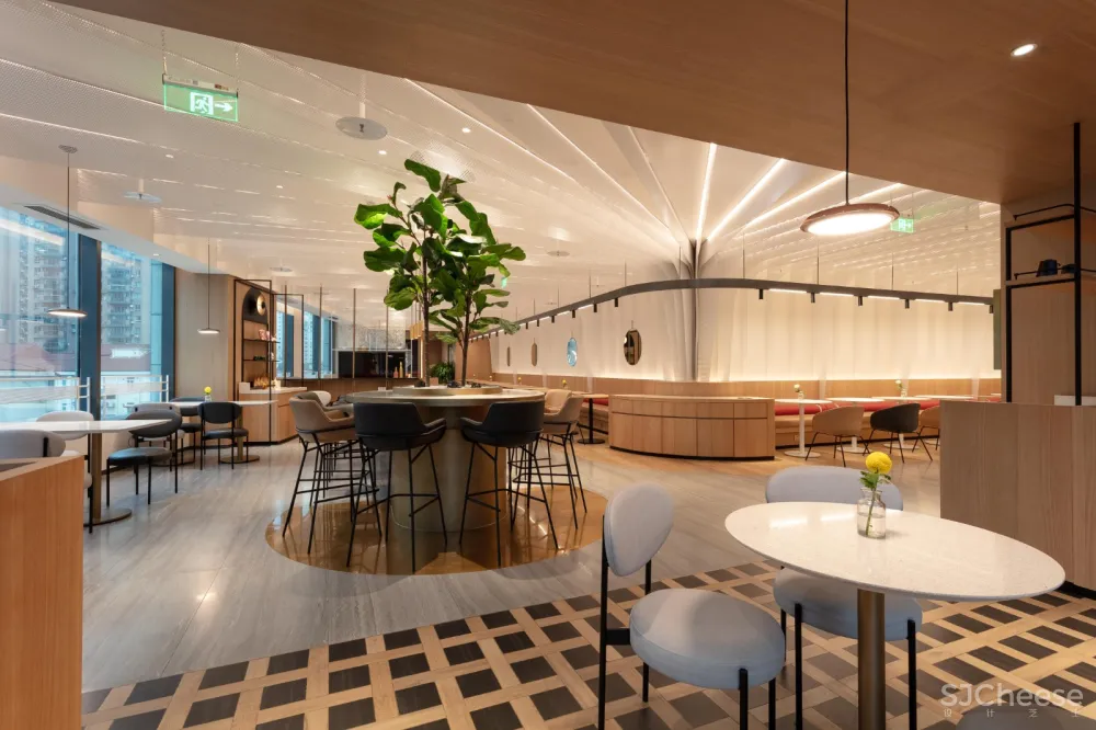 海底捞下午茶打浦路店 / 采一片云,连接自然与空间