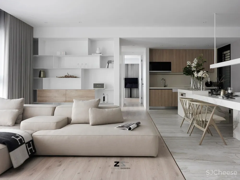 极简白 原木,舒适生活家