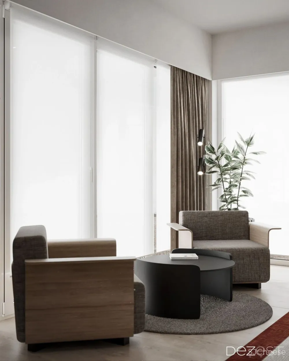 170㎡大都市住宅，大理石 胡桃木，绝对的美学！