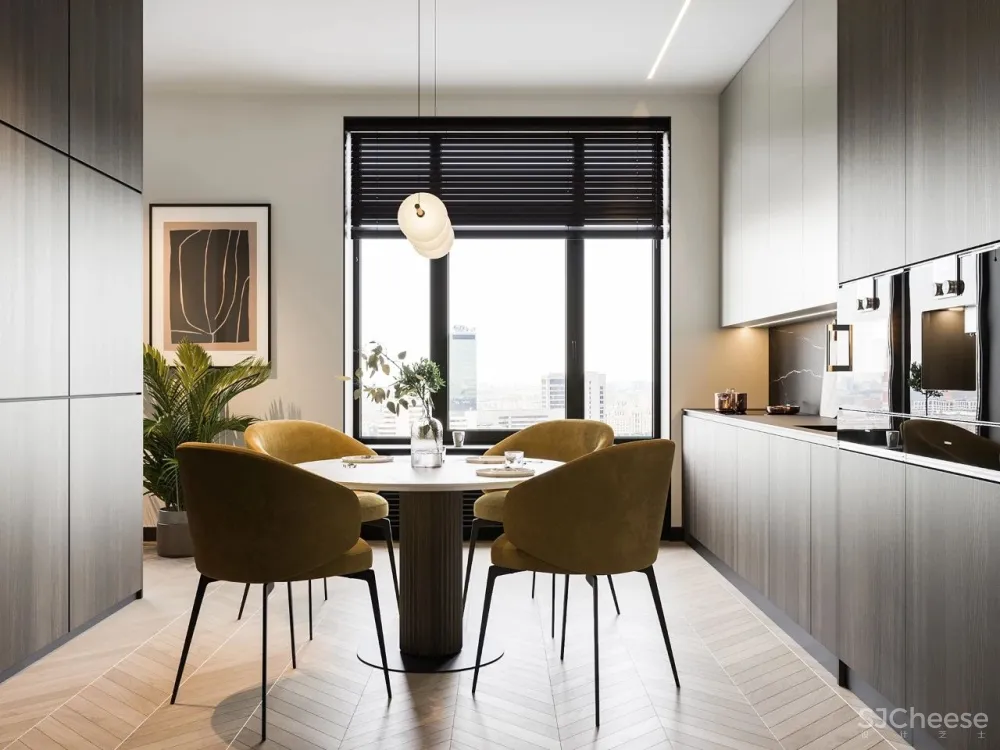 113㎡实用大两居,轻奢简致!