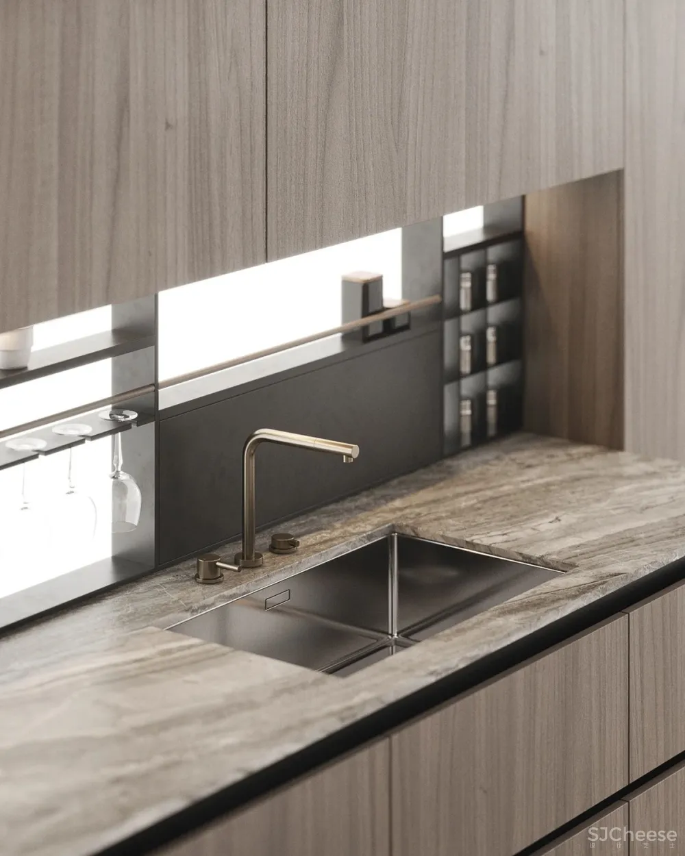 170㎡大都市住宅，大理石 胡桃木，绝对的美学！