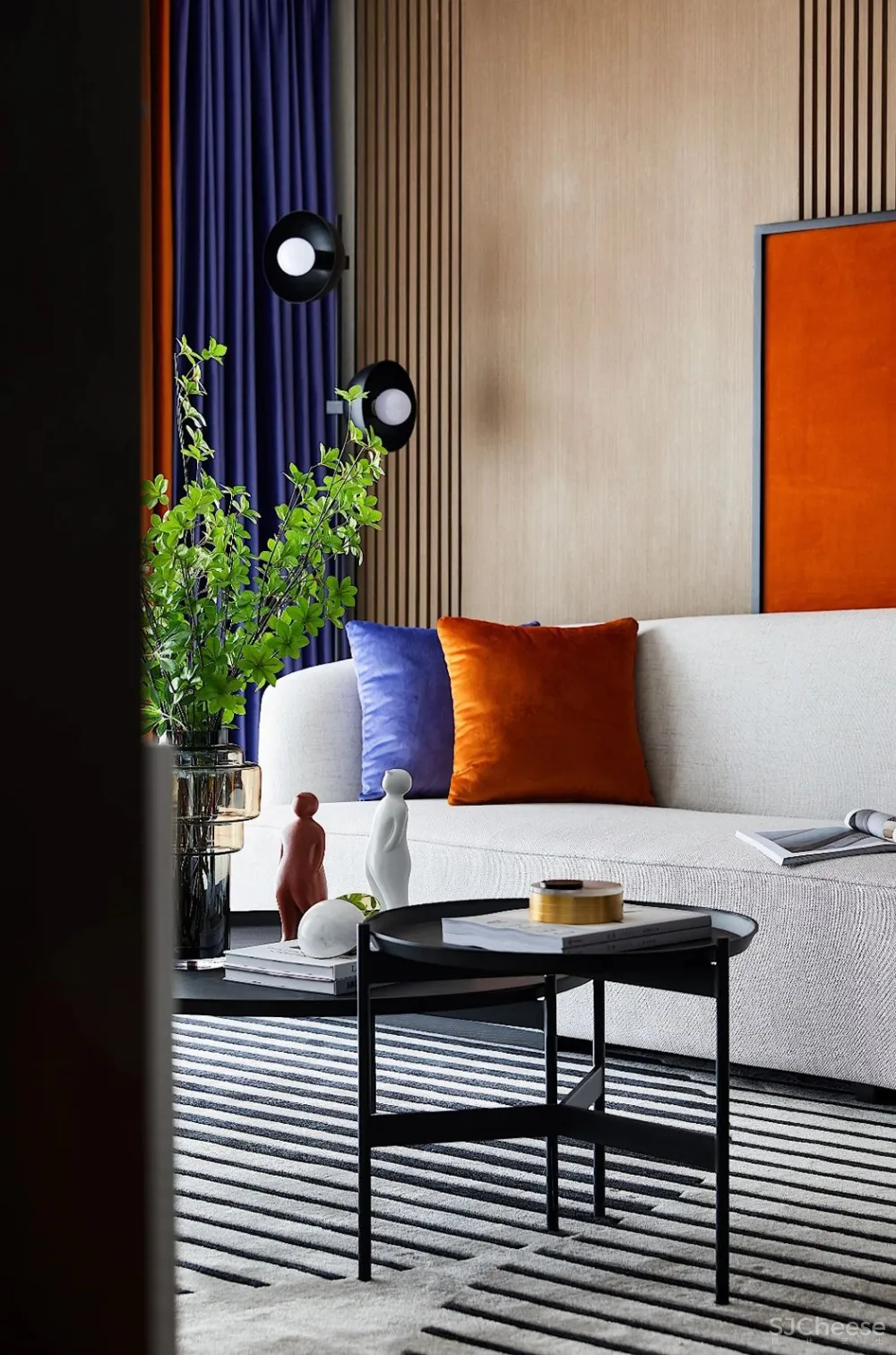 这样的撞色搭配,太美了!