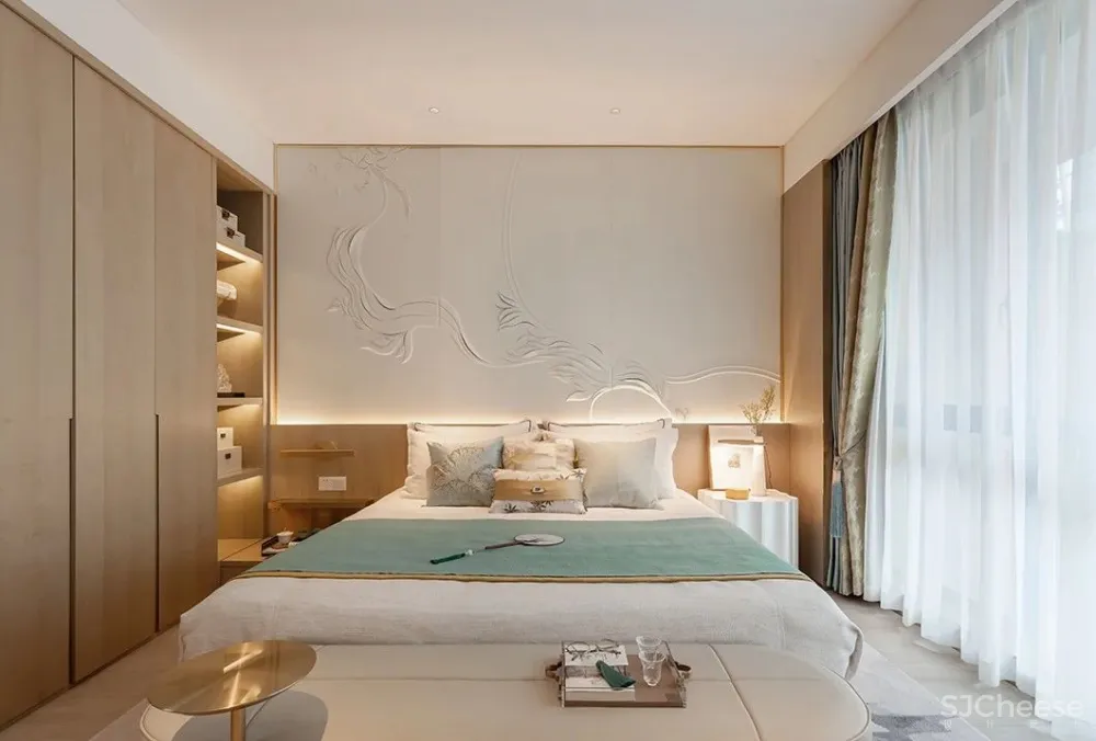 300㎡超美新中式：茶色悠然，新派雅趣！