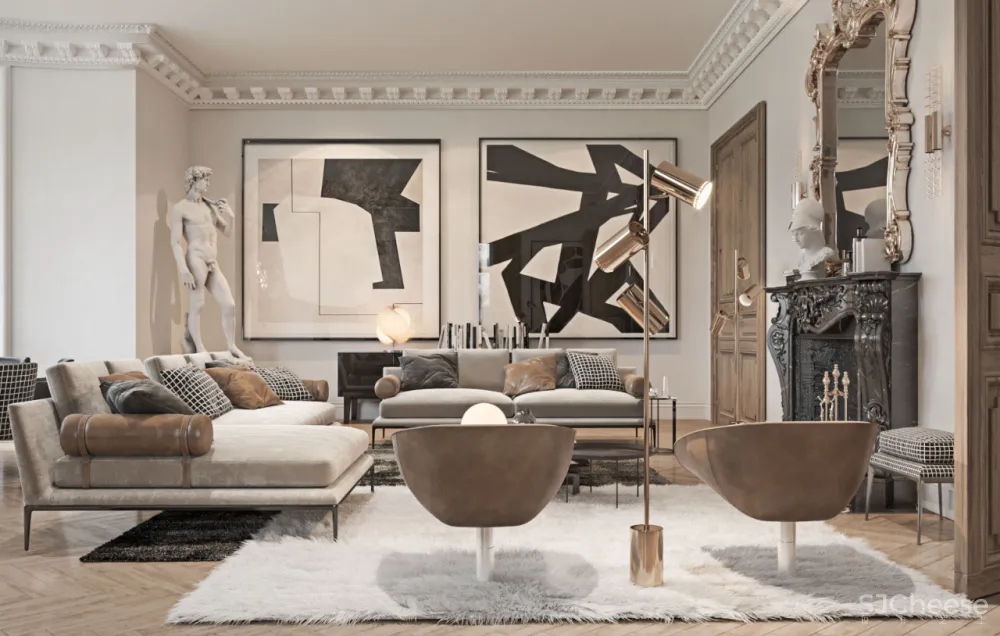 最美新古典两层公寓,贵族生活的正确打开方式!