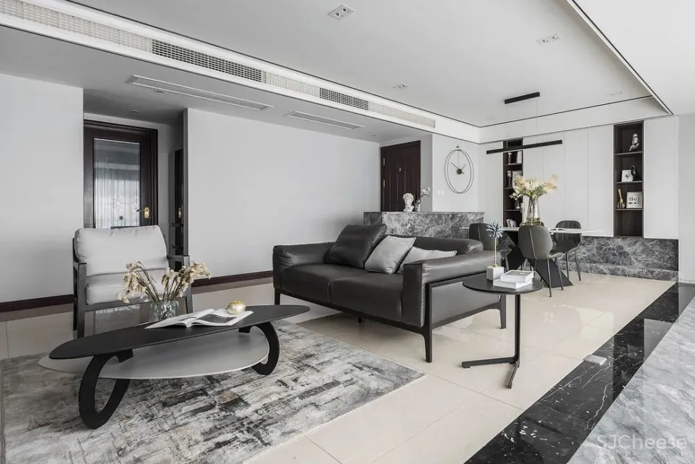 130㎡精装房改造，简约纯净的空间，才是生活的模样 初晨设计