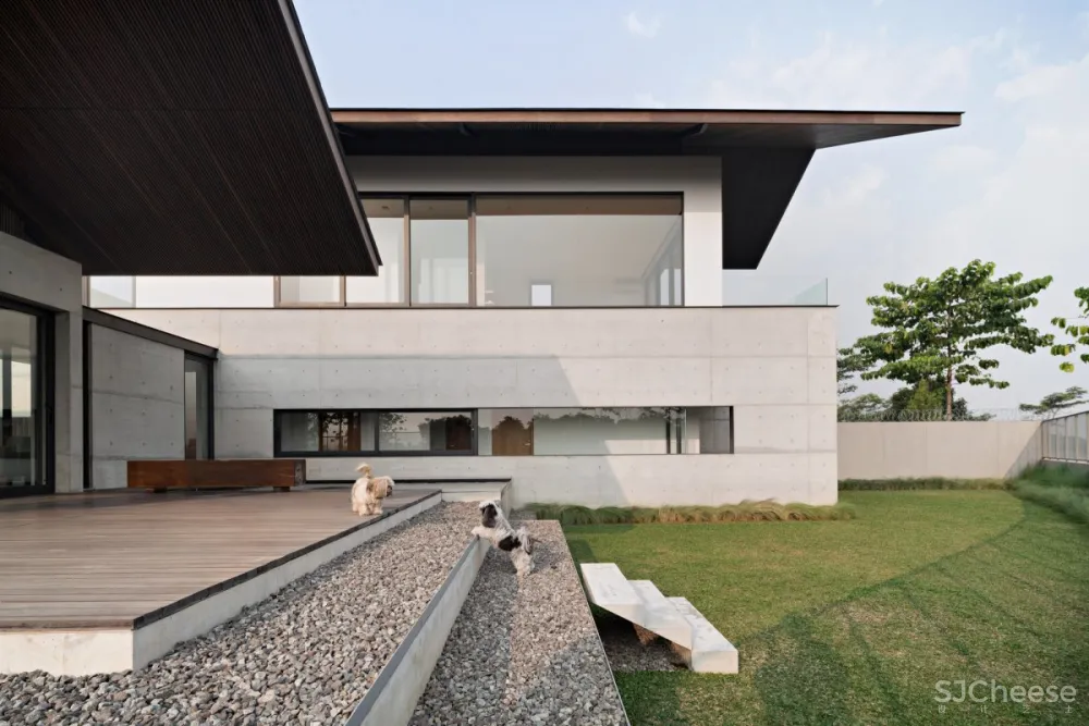 Pranala Associates | Iyashi House , 现代混凝土景观别墅
