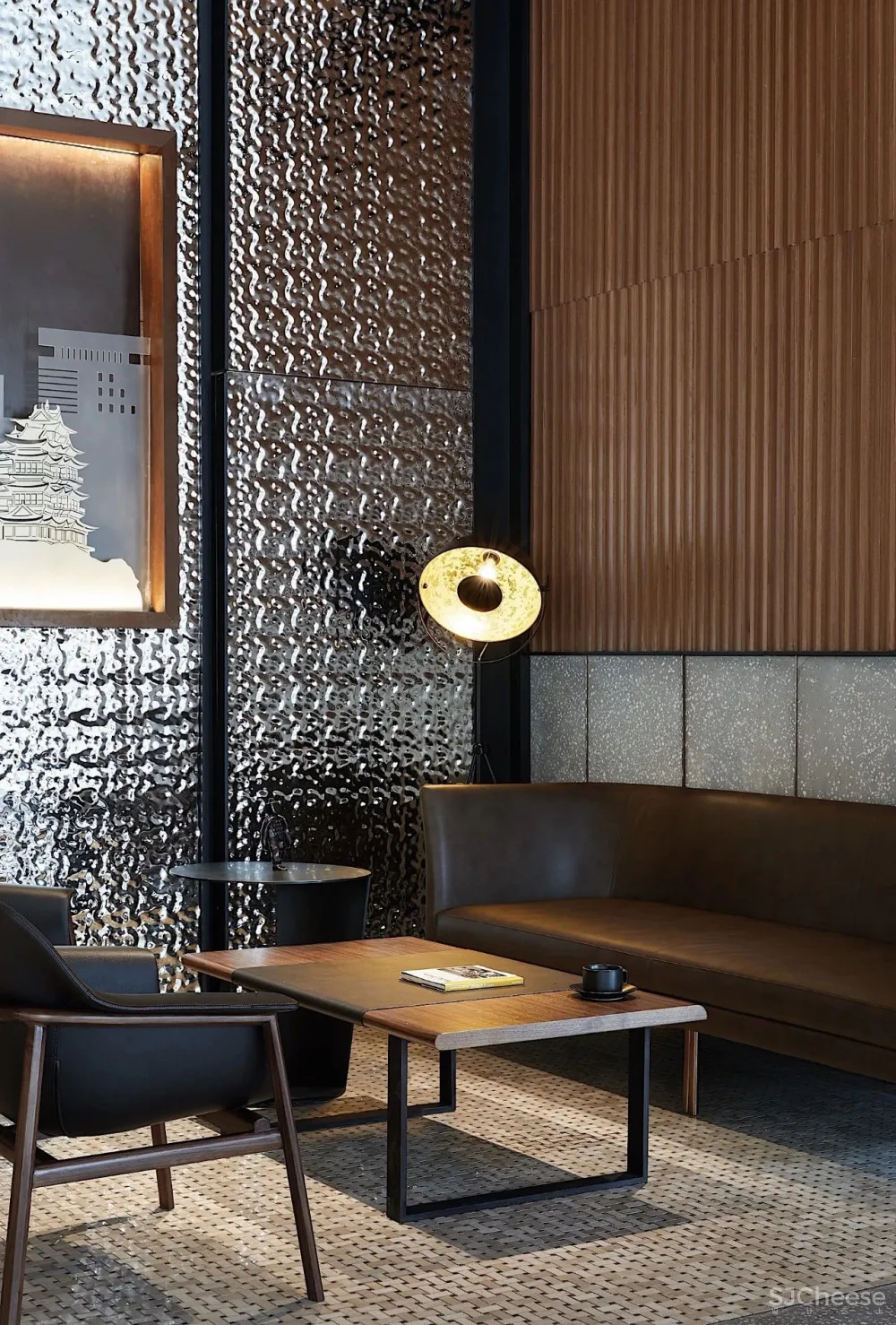 南京万科未来城售楼处 效果图和实景照片