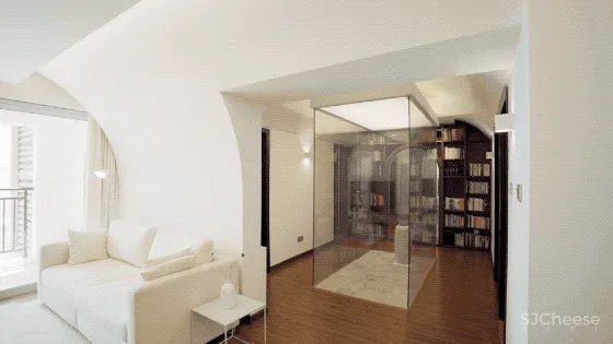 火到央视的极致毛坯房改造：家里什么都用白的，整个房子在发光