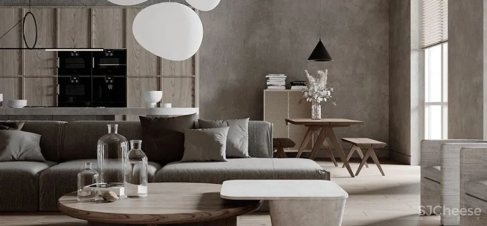 200㎡精致轻奢住宅,一抹低调红很高级!