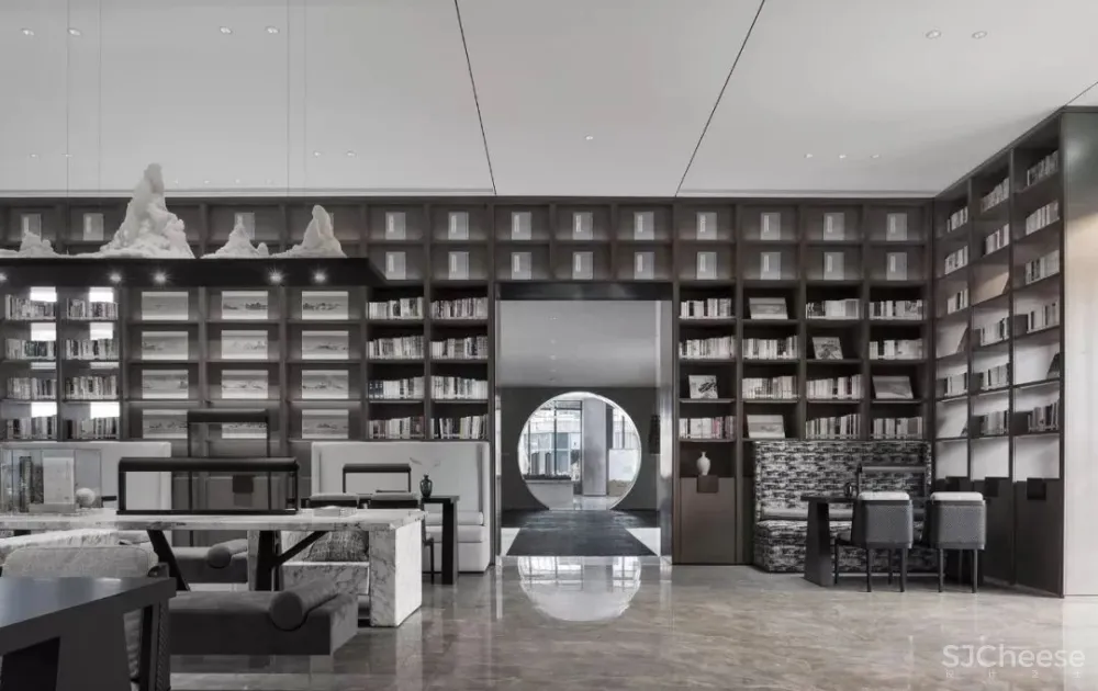 高级灰 新中式,融创广深春风岭南图书馆:以阅读的日常,镌刻一座精神地标