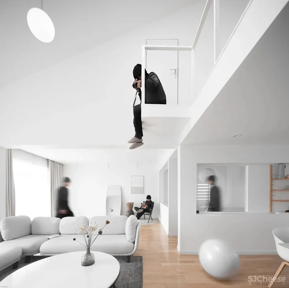 半空间,白色纯粹的家 yan design studio