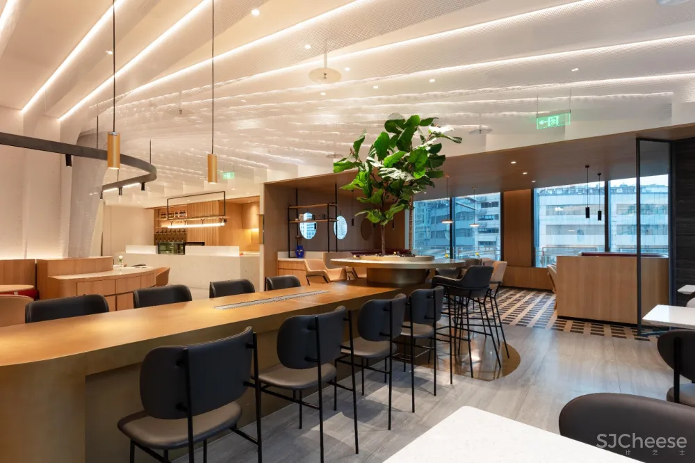 海底捞下午茶打浦路店 / 采一片云,连接自然与空间