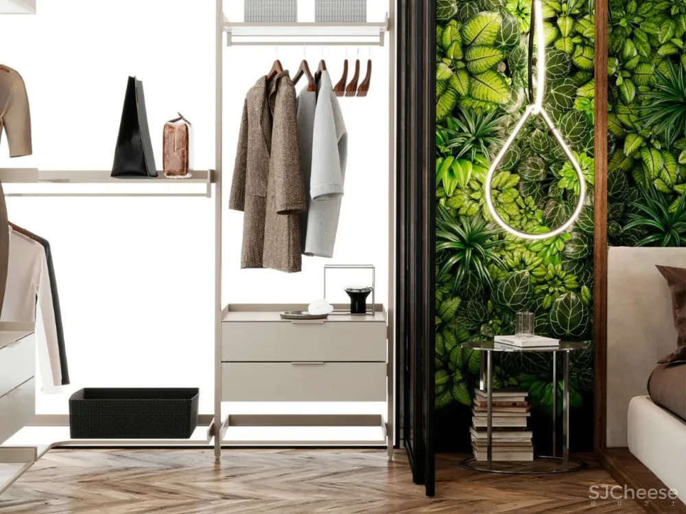 65㎡时尚复古风公寓,最爱那抹迷人酒红色!