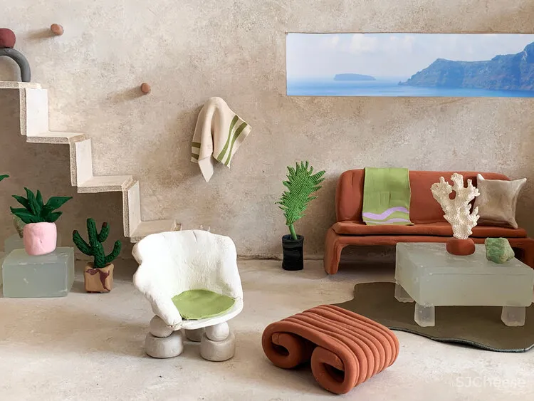 居家隔离的手工达人,用黏土捏出理想房间!每一个都超级惊艳!