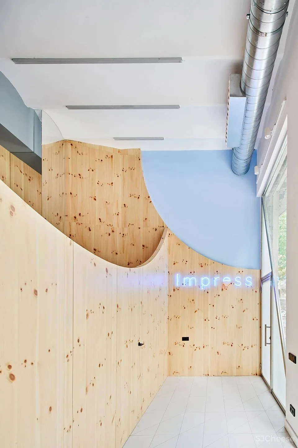 弧形隔断“森林” 西班牙Impress牙科诊所 Raúl Sánchez Architects
