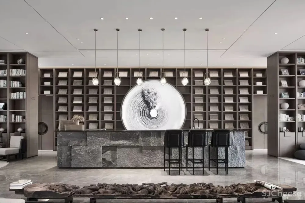 高级灰 新中式,融创广深春风岭南图书馆:以阅读的日常,镌刻一座精神地标