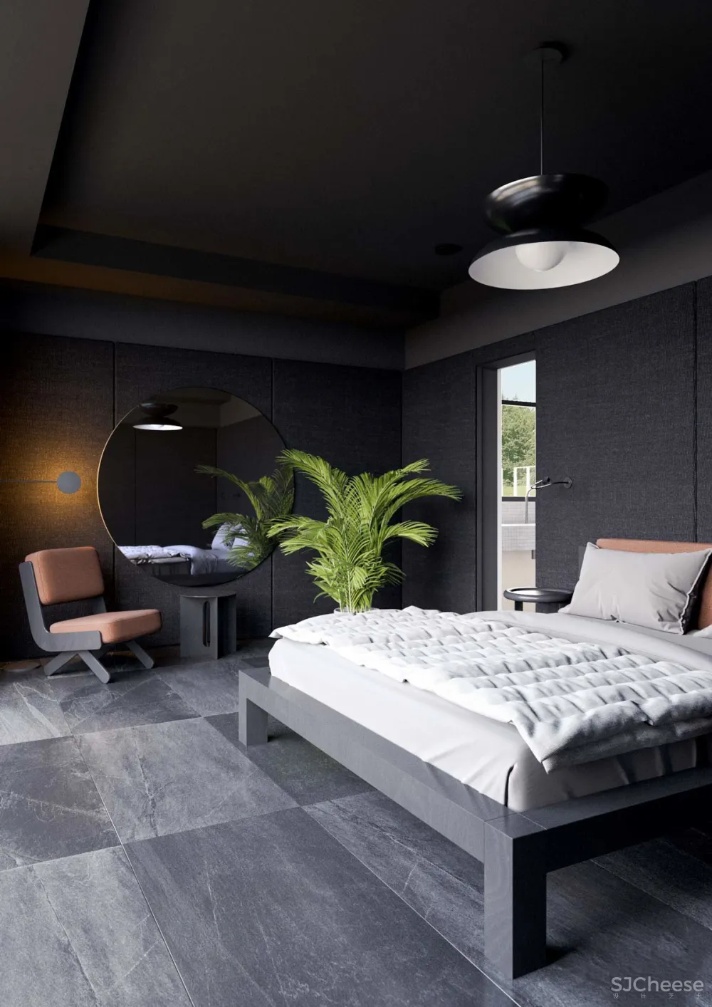 174㎡ 高级黑住宅,墙面这样设计更有质感