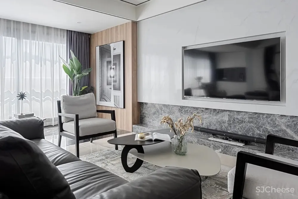 130㎡精装房改造，简约纯净的空间，才是生活的模样 初晨设计