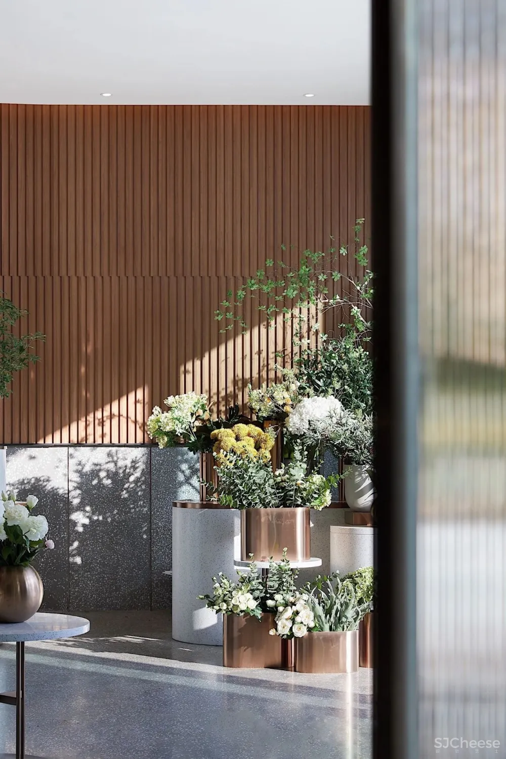 南京万科未来城售楼处 效果图和实景照片