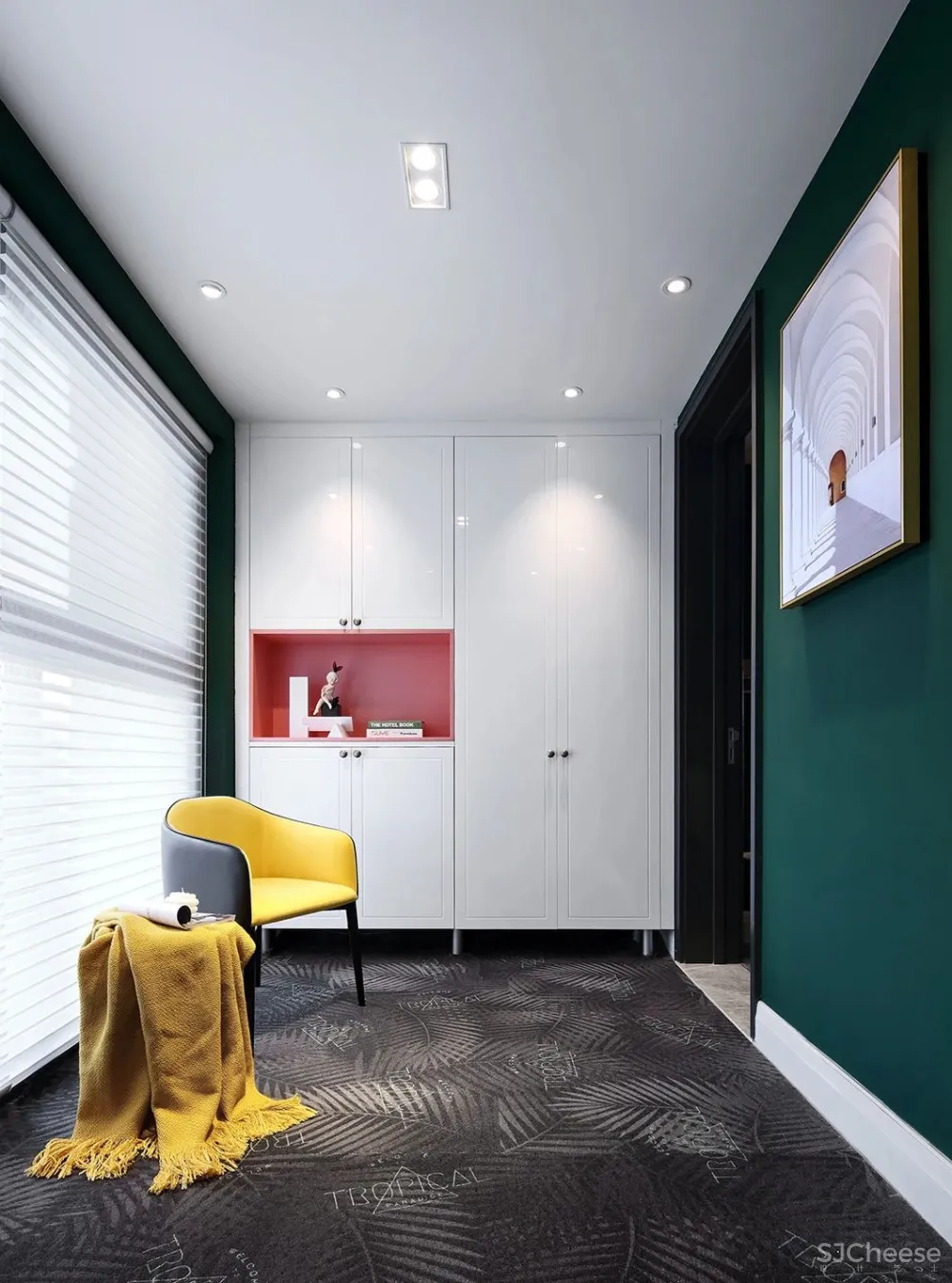 这样的撞色搭配,太美了!