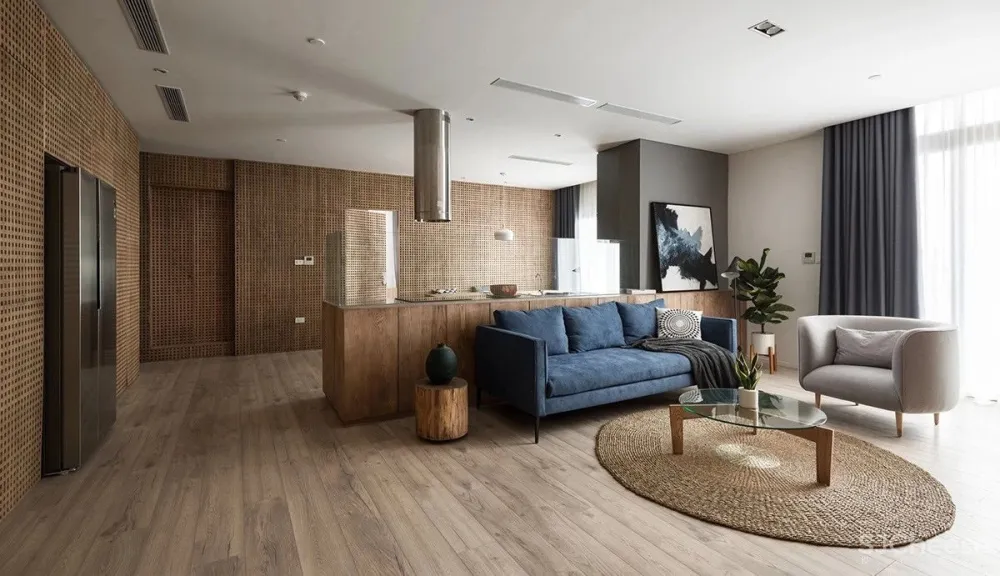 130㎡ 用 2.9 万块木头做墙饰,这设计太抢眼!