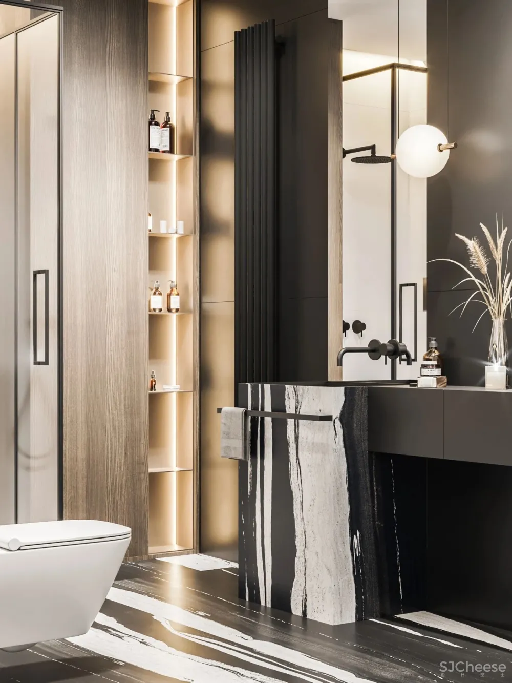 113㎡实用大两居,轻奢简致!