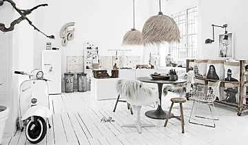 网红民宿设计参考：用夢幻白打造出来的空間。