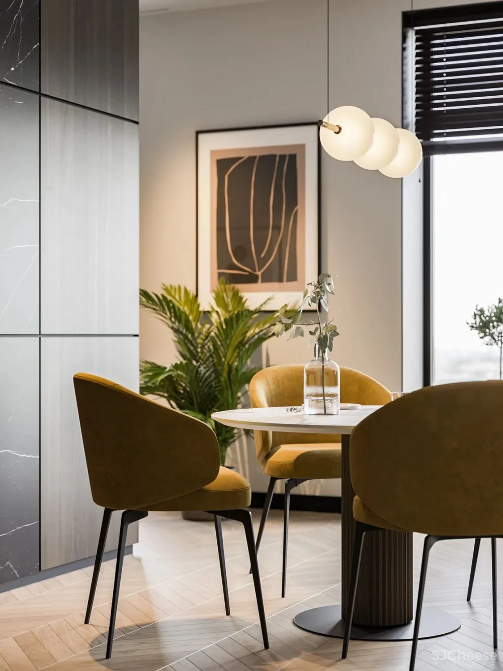 113㎡实用大两居,轻奢简致!