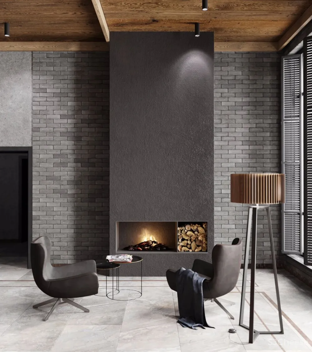 165㎡前卫复古风住宅,刚柔并济,优雅出新高度!