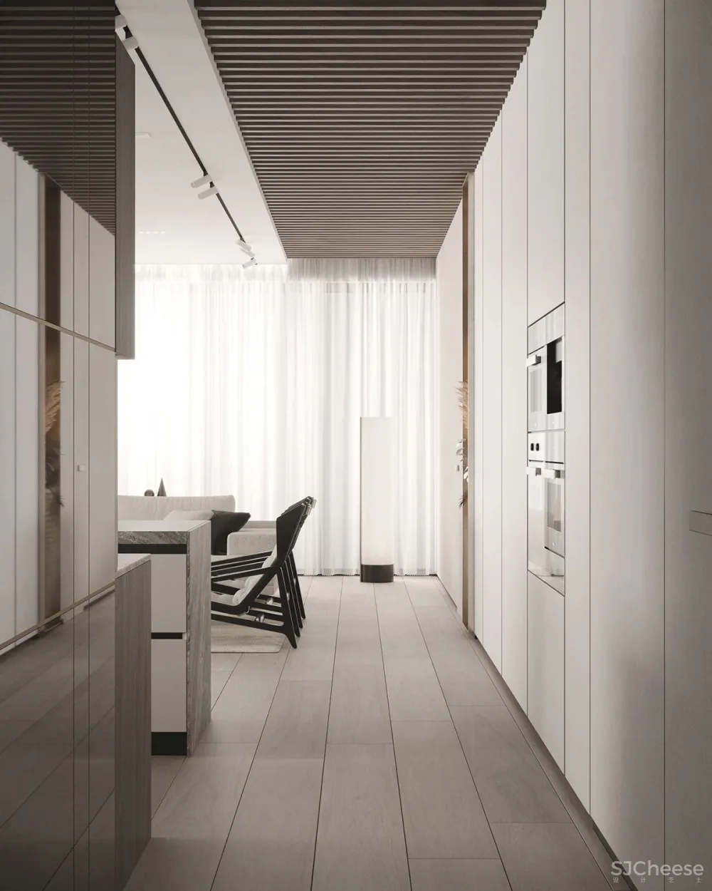 170㎡大都市住宅，大理石 胡桃木，绝对的美学！