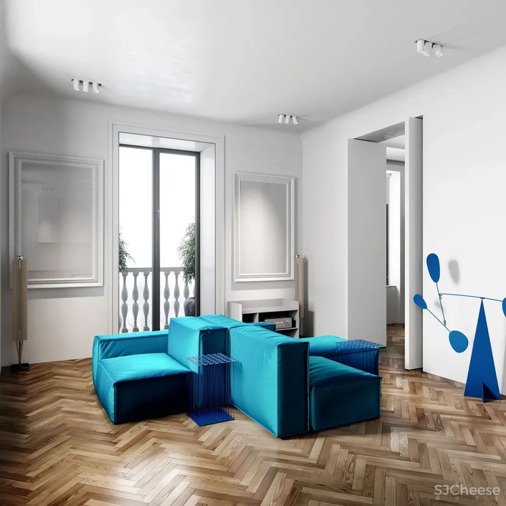 85㎡住宅,质感与极简的生活居所