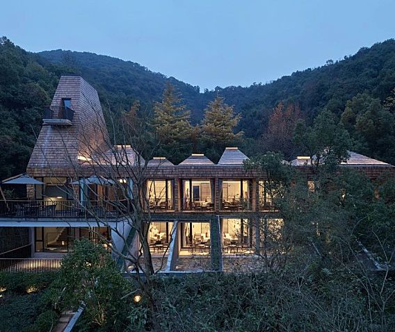 深山里的茶园民宿,美。