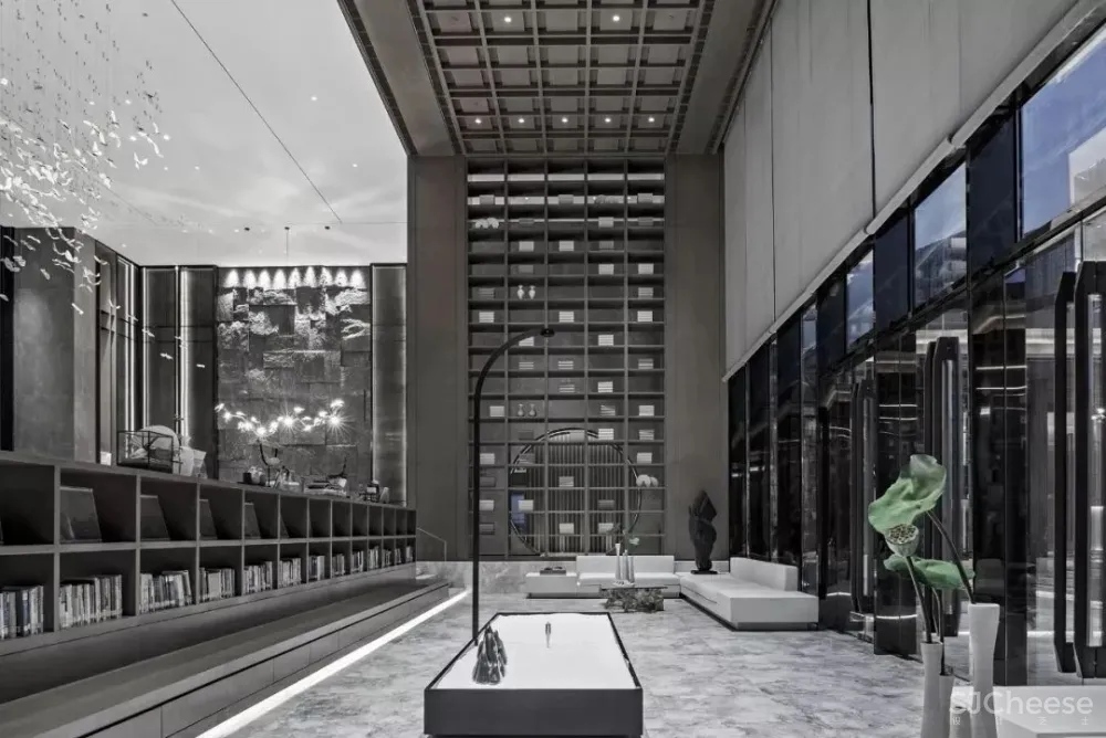 高级灰 新中式,融创广深春风岭南图书馆:以阅读的日常,镌刻一座精神地标