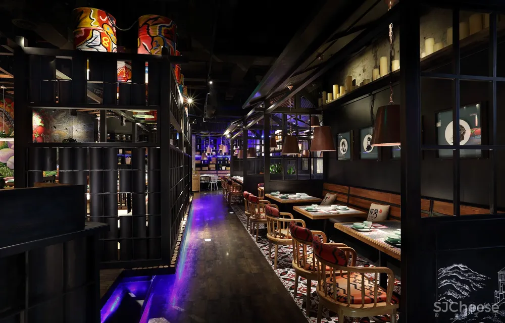 四川味餐厅设计 主题餐厅设计:炭舍,一家川味风情餐厅