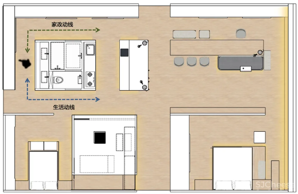 Ryan王恒130m²三代同堂之家未来20年的居住样板房