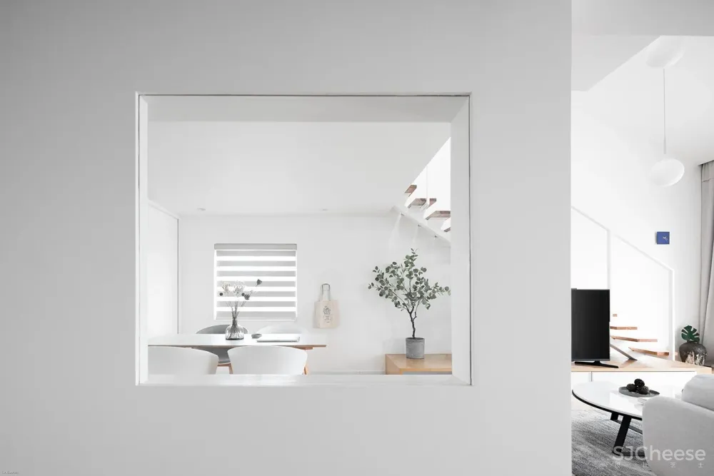 半空间,白色纯粹的家 yan design studio