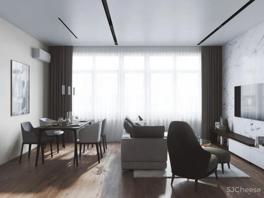 93㎡自然温馨的家庭公寓,一家四口的恬逸日常!