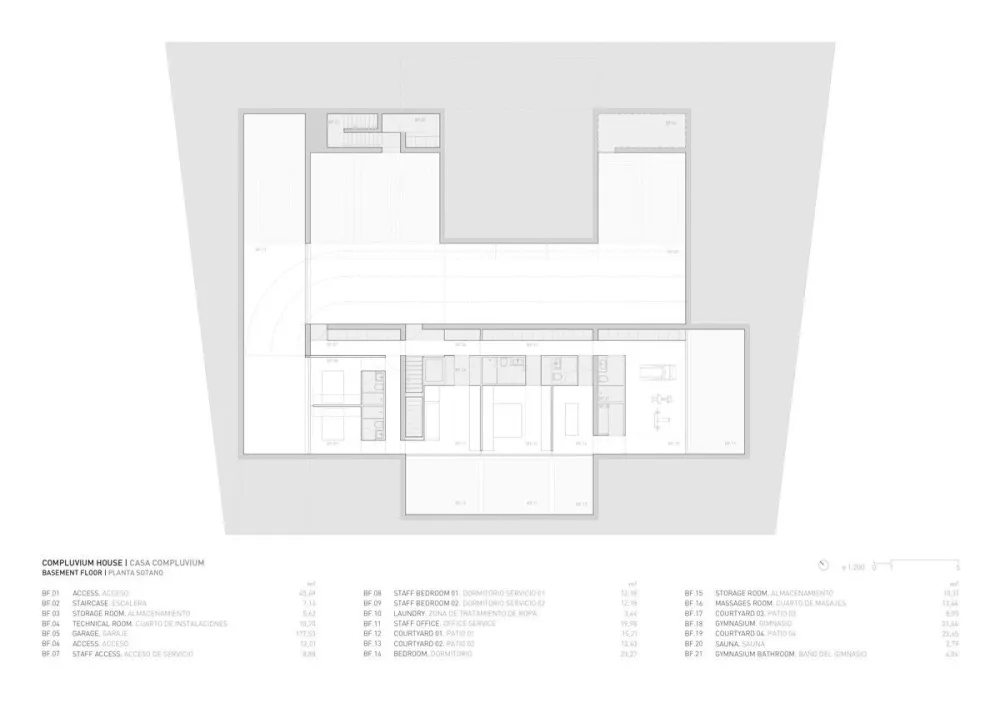 西班牙，马德里，方井住宅