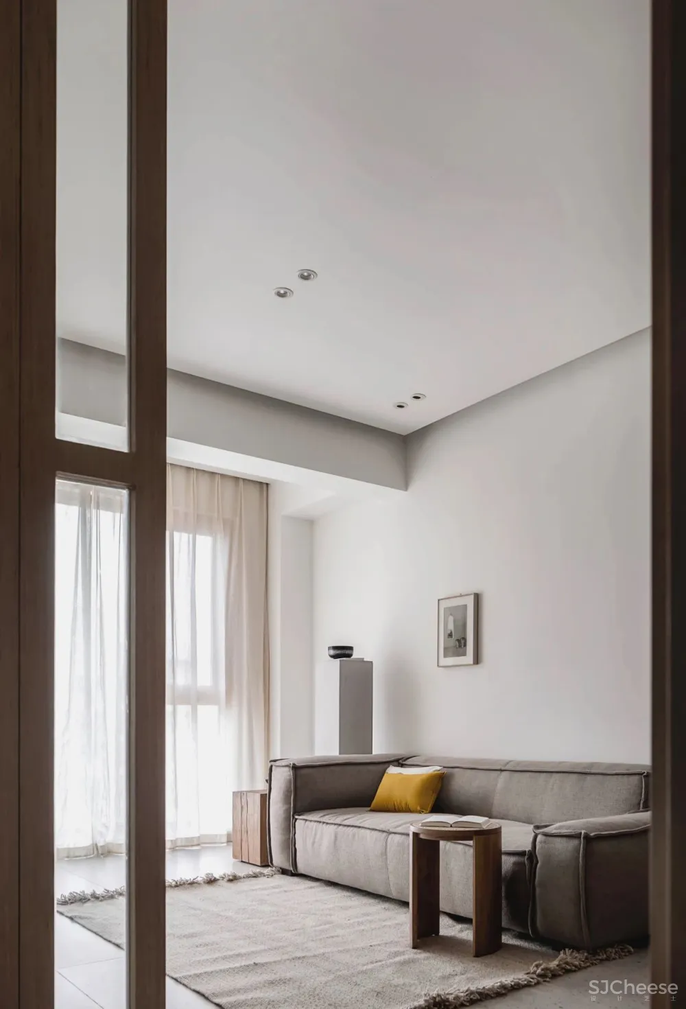 武汉108㎡自然风的家,原木、白墙 通透玻璃,实用不单调