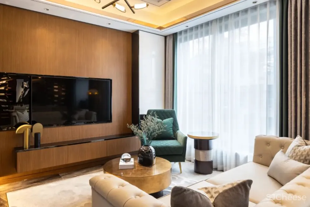 146㎡建邦国宸府,精致生活,在热烈的艺术间穿行 丽凯设计