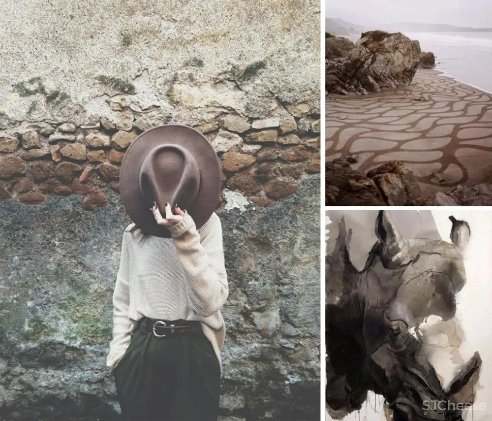 高级灰 棕色，华灯初上夜未央，细品冷酷都市的温柔细腻