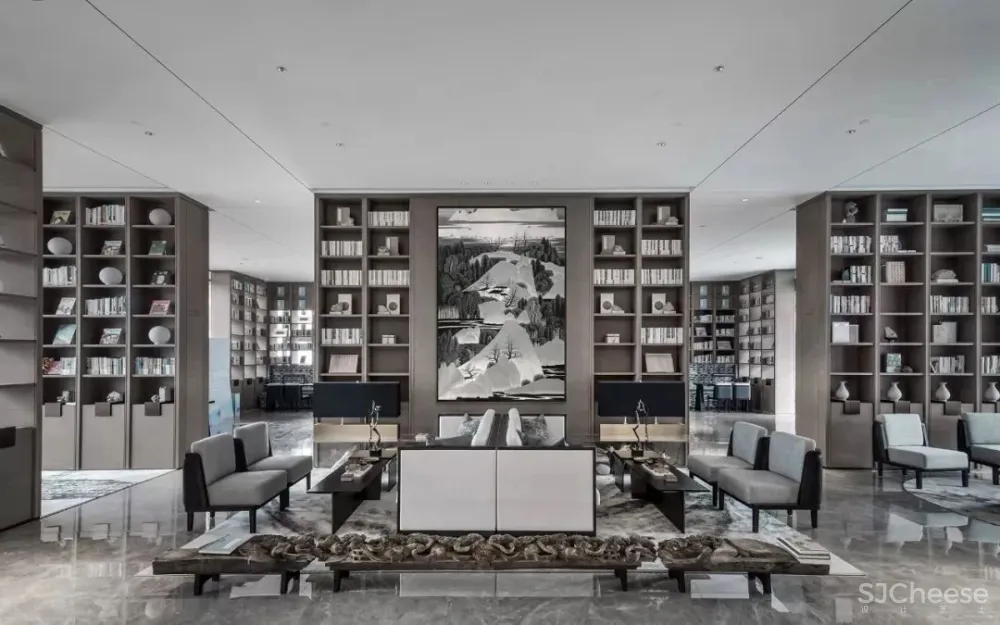 高级灰 新中式,融创广深春风岭南图书馆:以阅读的日常,镌刻一座精神地标