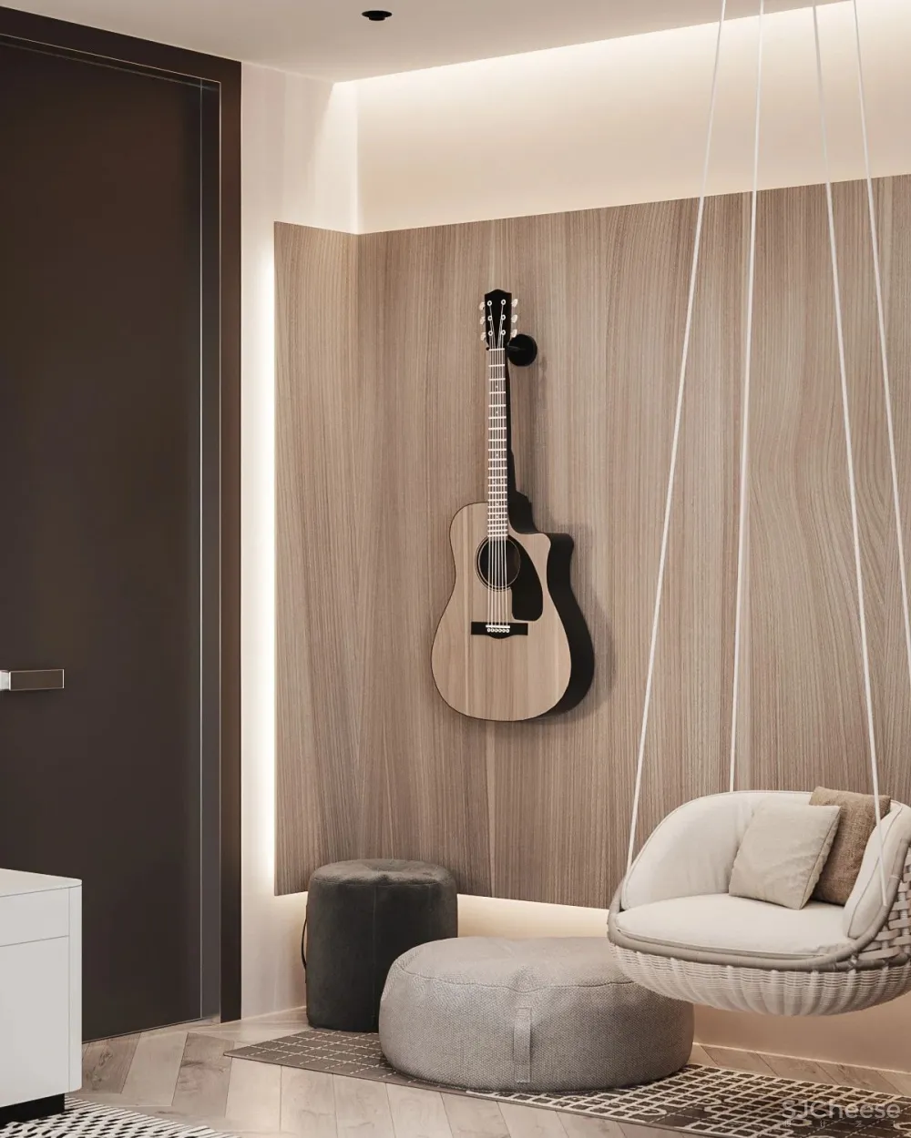 170㎡大都市住宅，大理石 胡桃木，绝对的美学！