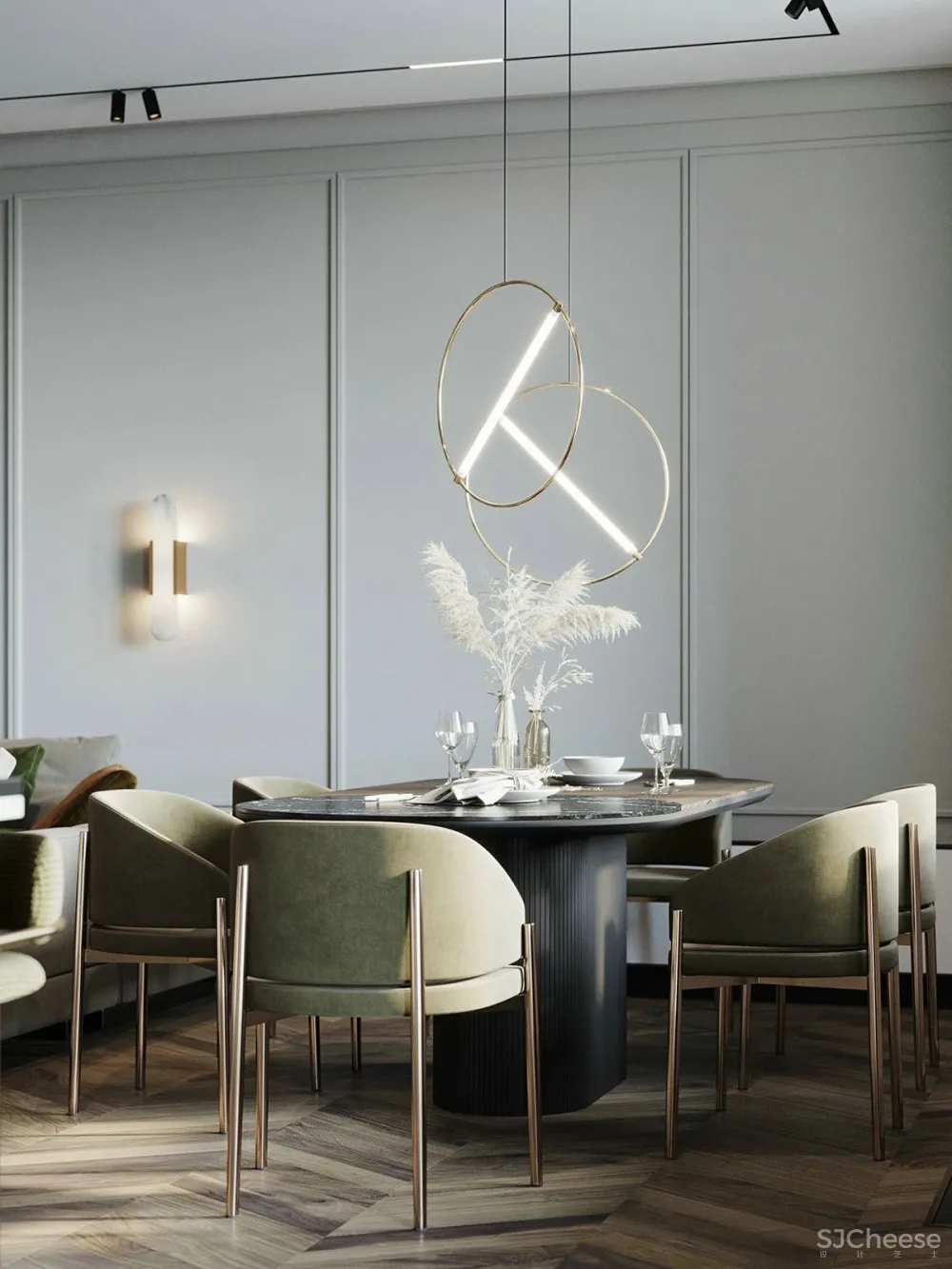 140㎡精致轻奢美宅，品味小资生活的浪漫情调！