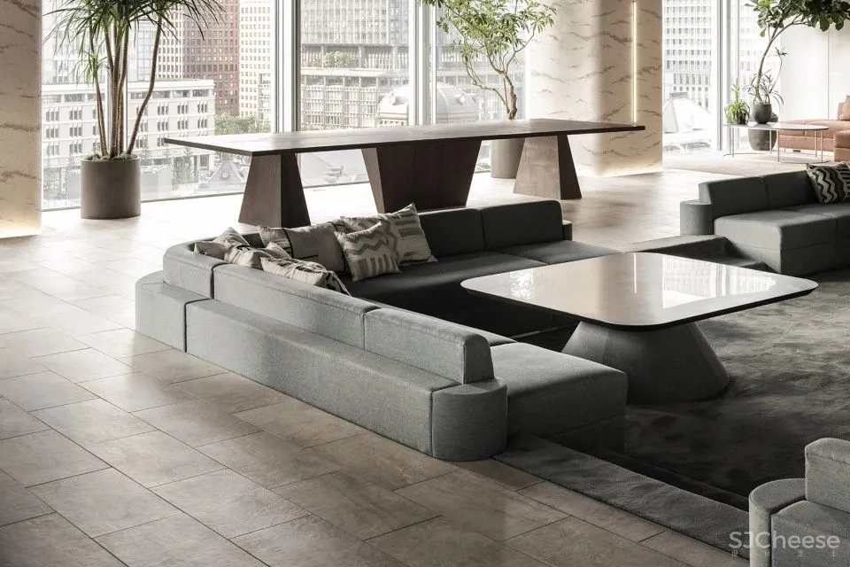 模糊图像与现实空间之间的界限 WARP办公空间 I IN Inc.