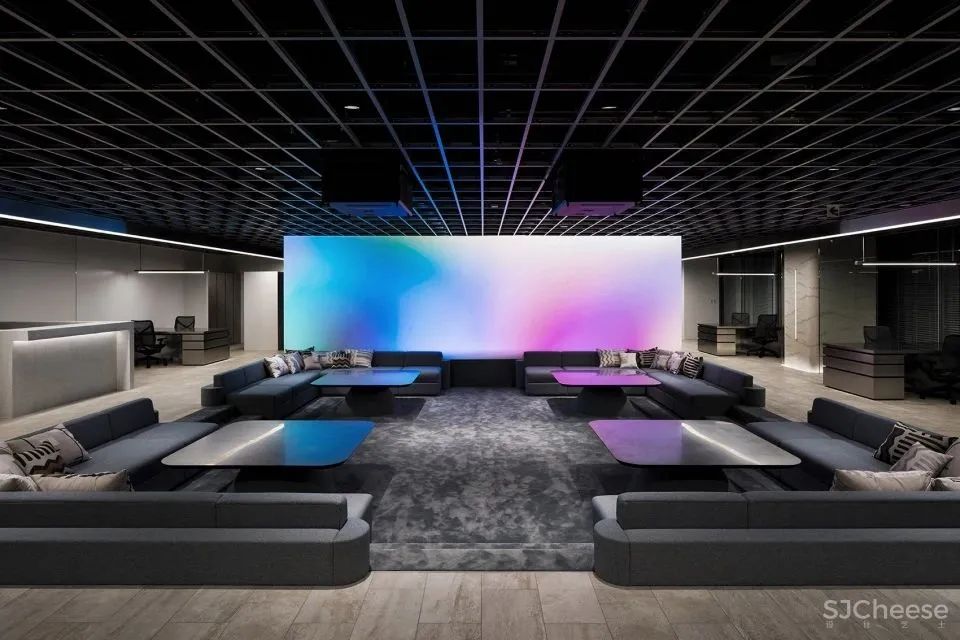 模糊图像与现实空间之间的界限 WARP办公空间 I IN Inc.