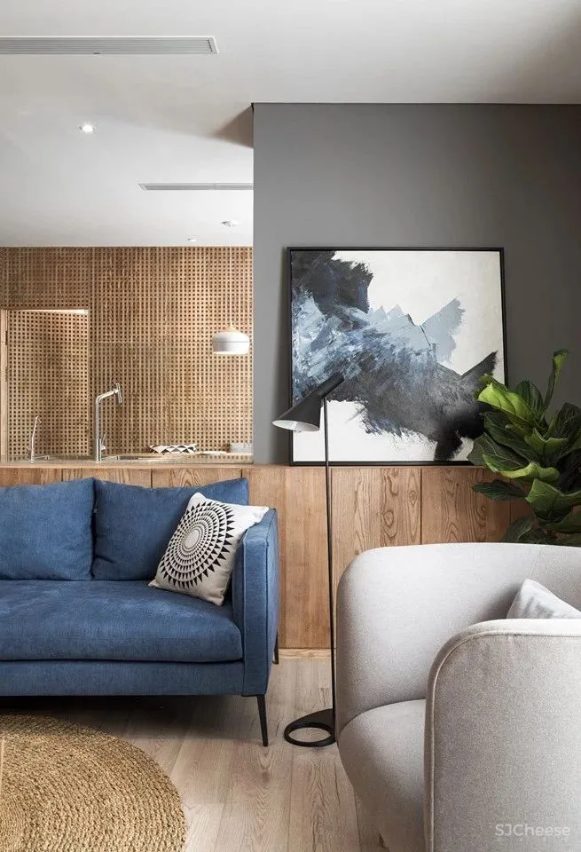 130㎡ 用 2.9 万块木头做墙饰,这设计太抢眼!