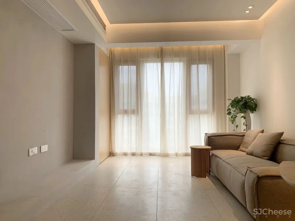 武汉108㎡自然风的家,原木、白墙 通透玻璃,实用不单调